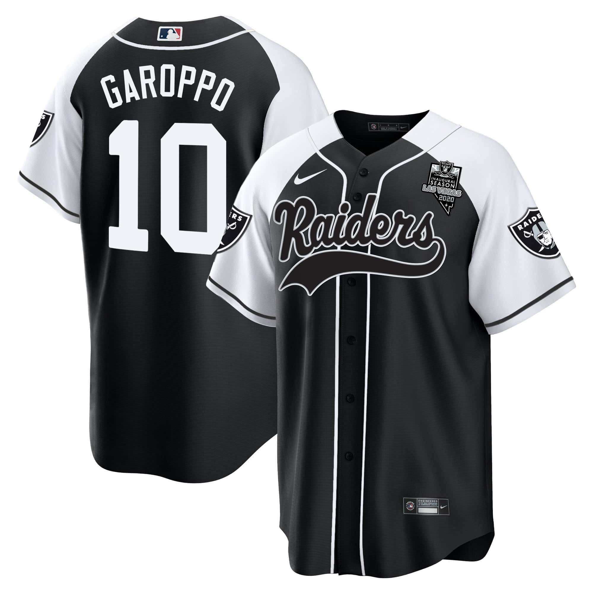 Men Oakland Raiders #10 Garoppo Black 2024 Nike Vapor Baseball NFL Jersey style 1